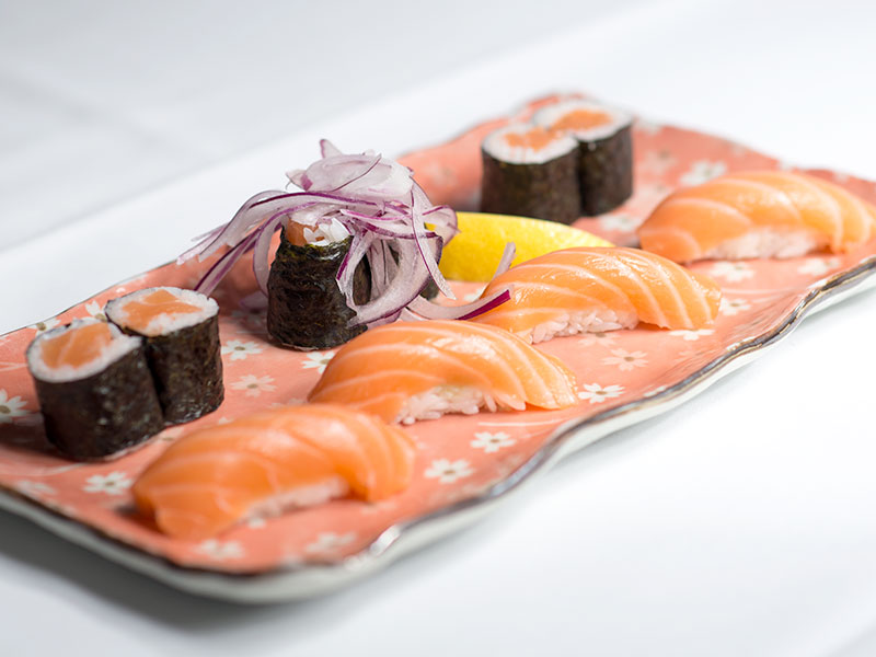 Sushi prepared at Goshi Japanese Restaurant